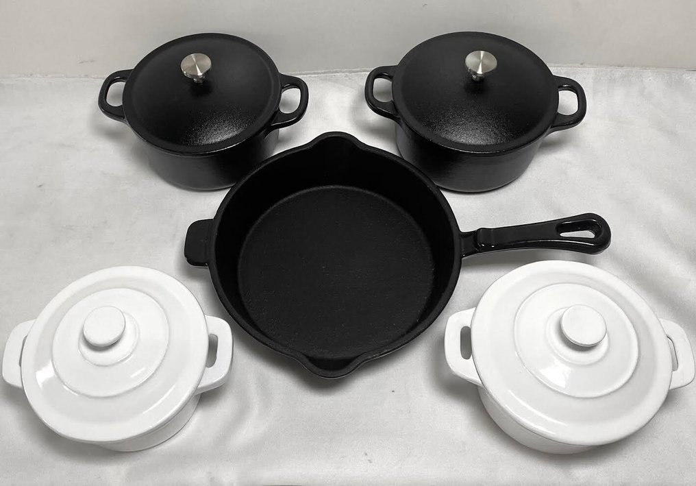 Style Le Creuset - Caçarola retangular (5) - Fonte + esmalte #1.0