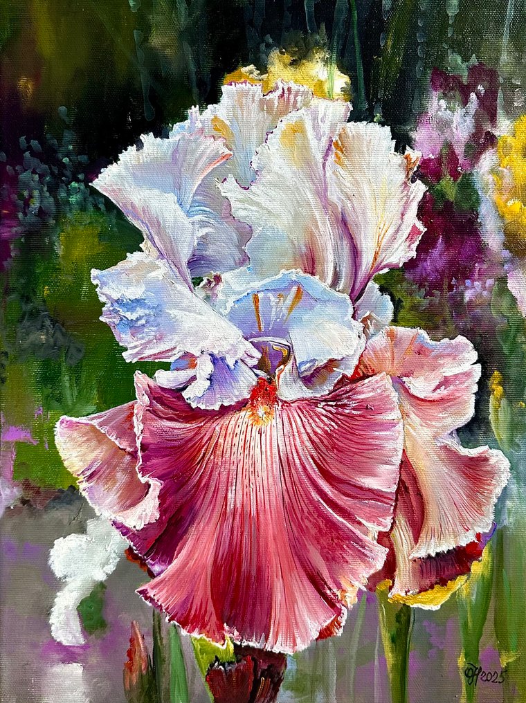Alexander Nakonechny (1971) - White-red iris #1.0