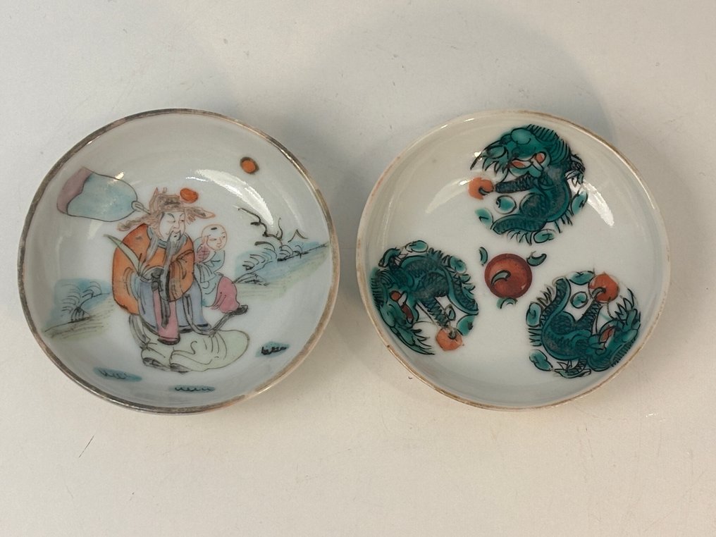 盘子 (2) - 2 minis assiettes Chine Qing - poircelaine #1.0