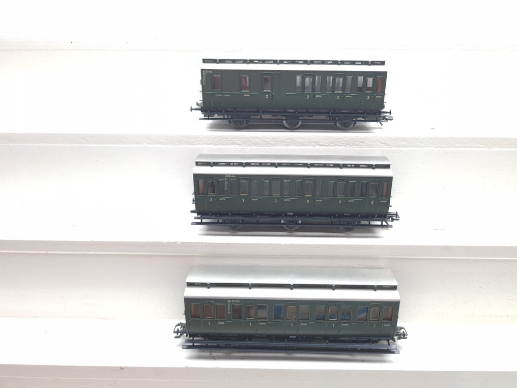 Märklin H0 - 4200/4202/4203 - Pienoisjunaradan matkustajavaunu (3) - 3x Coupérijtuigen - DB #1.0