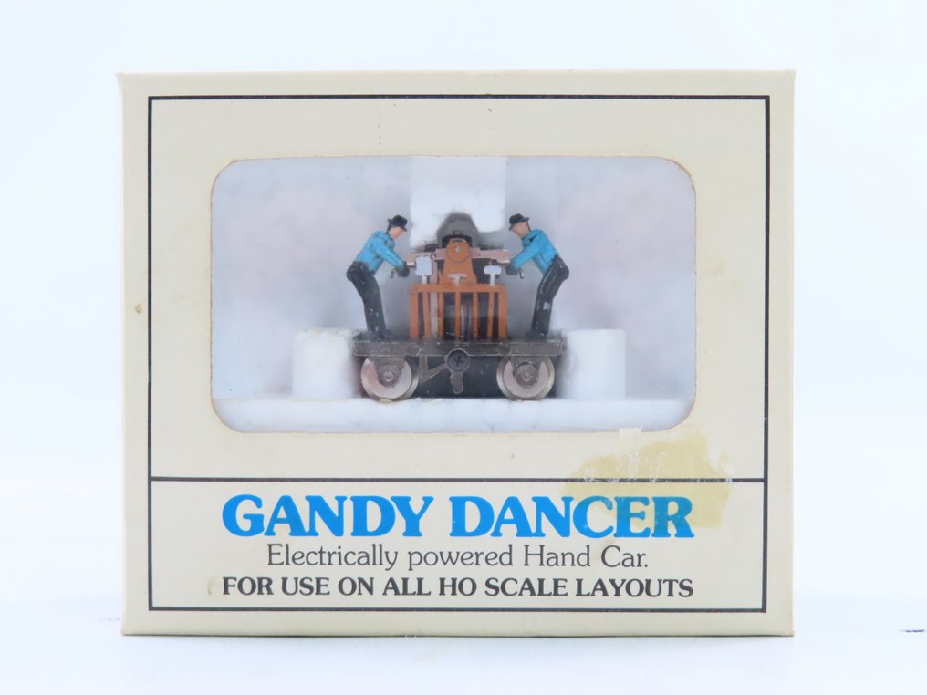 Bachmann H0 - 1320 - Model train (1) - Gandy Dancer, pomp wagen (draisine) operated by two men. #2.1