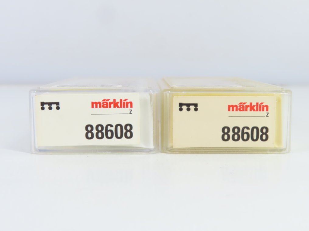 Märklin Z - 88608 - 模型貨運火車 (2) - 2辆2轴货车,载有2个教堂钟。 - DB #2.1