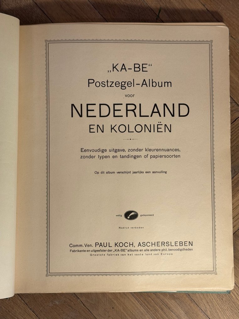 荷兰和海外 1852/1954 - 邮票册：荷兰及殖民地 #3.2