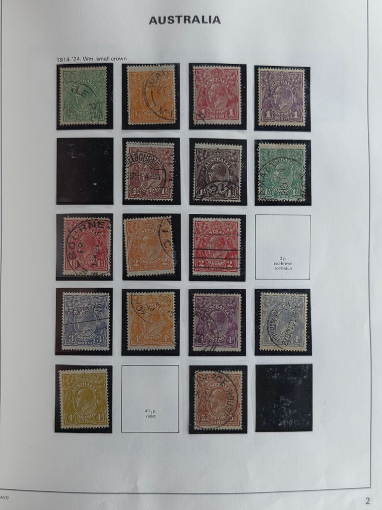 Australia 1913/1999 - Collection in a Davo album #3.2