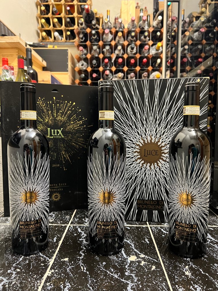2015 , 2016 & 2017 Frescobaldi, Tenuta Luce - Brunello di Montalcino - 3 Bottles (0.75L) #1.0