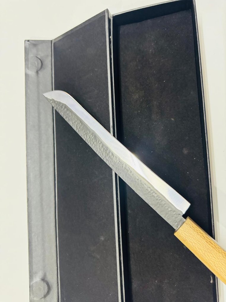 厨刀 -  日本面包师刀（052） - 钢材少，天然木柄，带盒 - 日本 - 日本面包师刀 #4.3