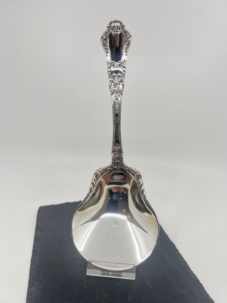 Gorham - Serving spoon - Baronial-Old pattern - .925 silver - Large Jelly Spoon Sterlin #3.2