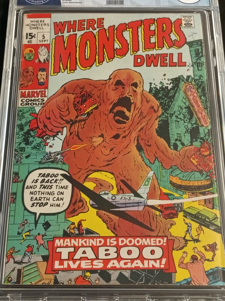 Where Monsters Dwell (Vol. 1) #5 - EGC 9.2 - The Return of Taboo! - 1 Graded comic - Prima edizione - 1970 #2.1