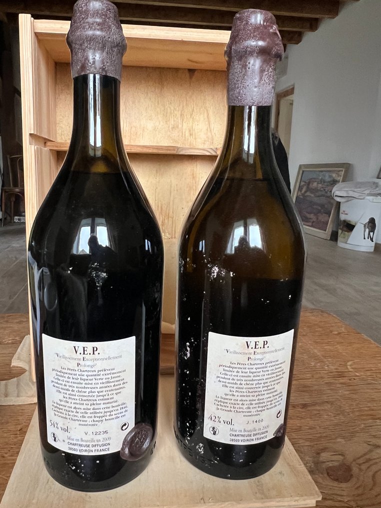 Chartreuse - VEP 2009 - Verte/Green & Jaune/Yellow  - 1.0 Litre - 2 μπουκαλιών #3.2