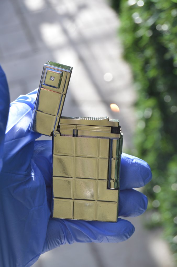 S.T. Dupont - L2 - 60th Anniversary "Solitaire" - Accendino - Paladio e diamante #1.0