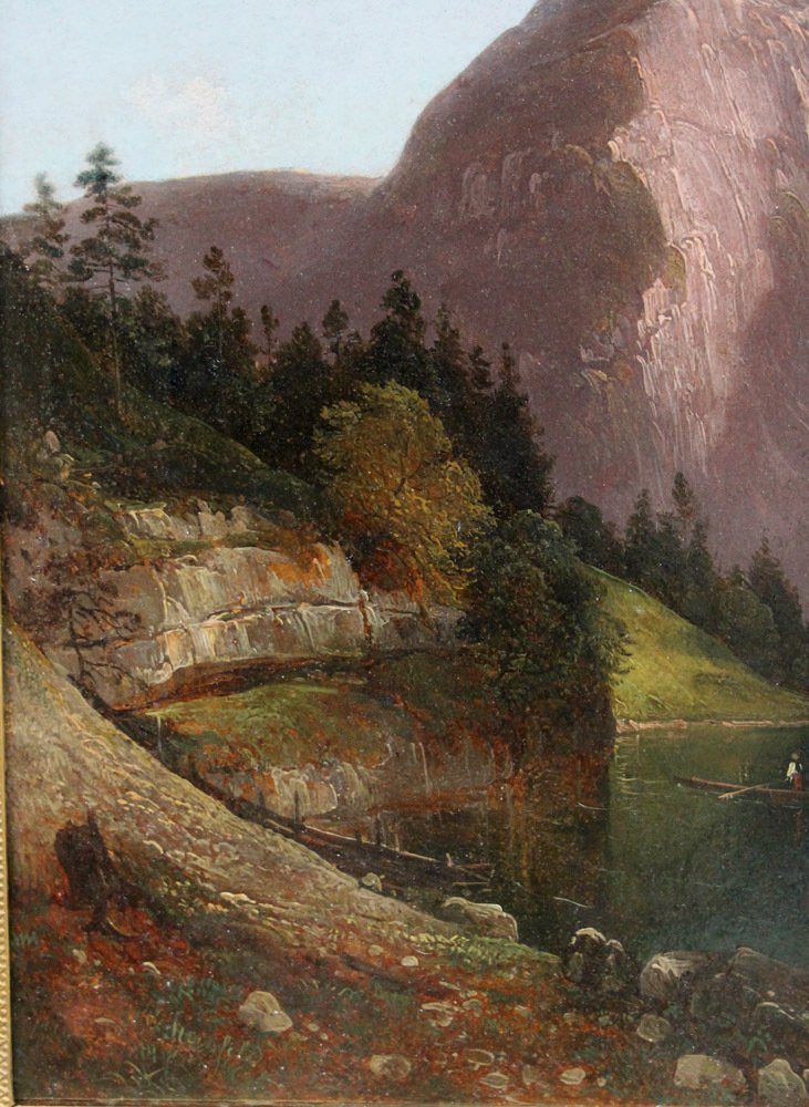 Franz Steinfeld (1787-1868) - View of a lake in the Austrian Salzkammergut #3.2