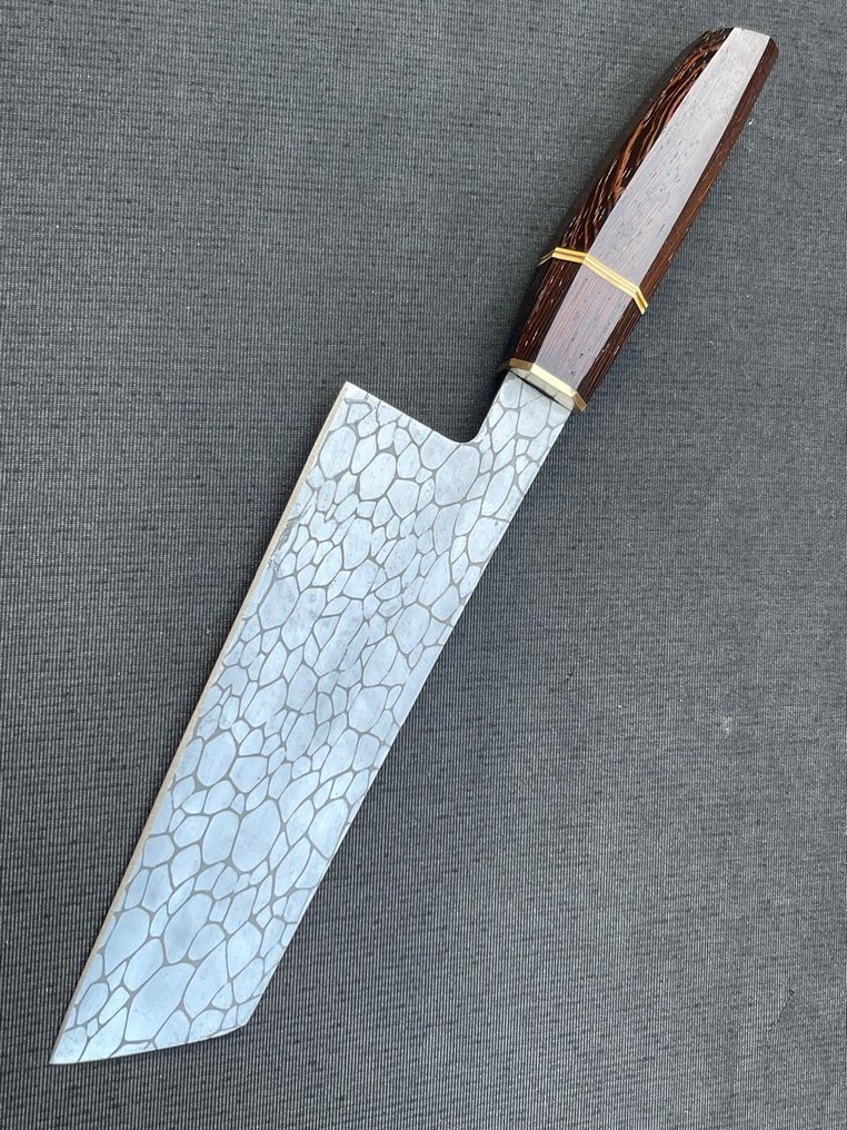 Custom Craft Knife - R516 - 餐刀 - 木, 钢 #4.3