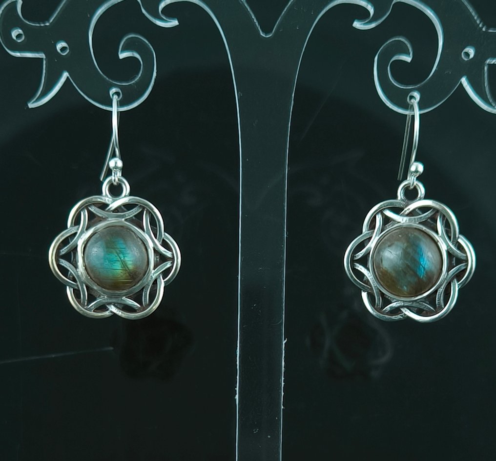 銀 - 耳環 - 拉布拉多拉银 #4.3