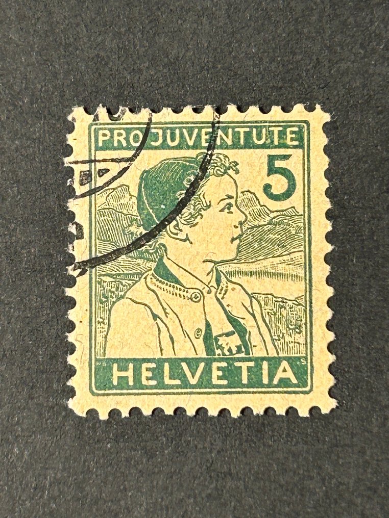 Schweiz 1912/1918 - Schweiz – Pro Juventute 1912–1918 – Tidlige semi-postale udgaver – Brugt – SBK 2018 værdi CHF 820 #4.3