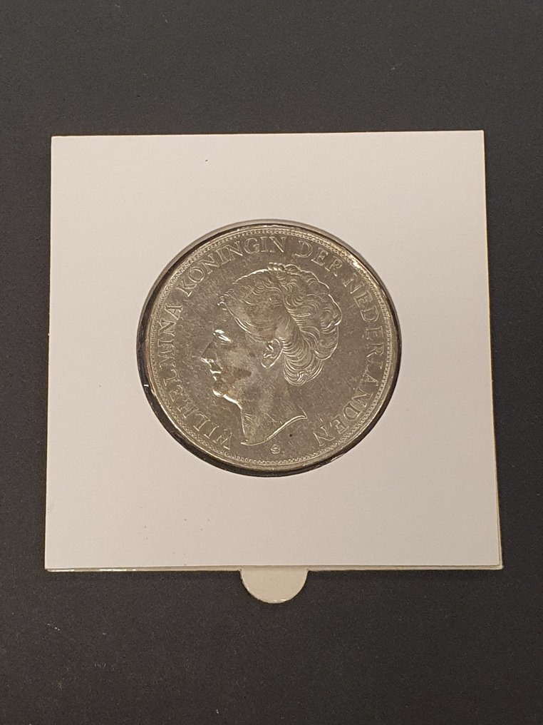 Ολλανδία. Wilhelmina. 2 1/2 Gulden 1932b (Grof Haar)  (χωρίς τιμή ασφαλείας) #3.2