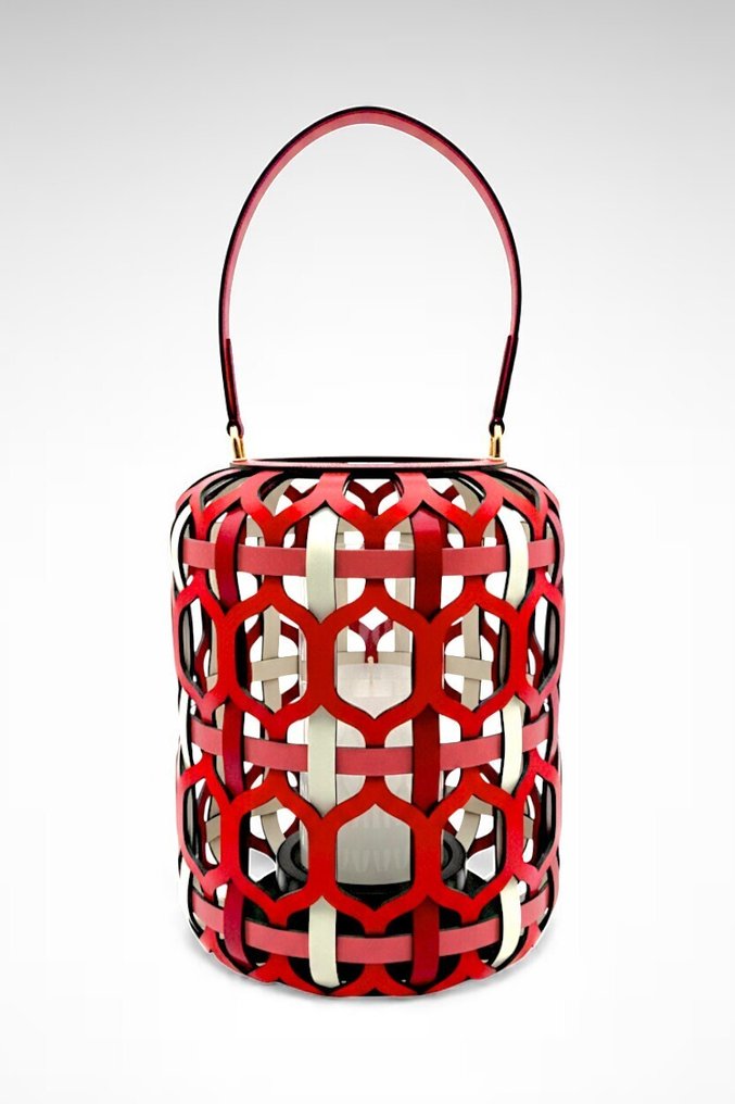 Louis Vuitton - Zanellato/Bortotto - Φανάρι - RARA, Red Edition - Mod. Lampada / Lantern PM, από τη συλλογή Objets Nomades - Δέρμα #1.0