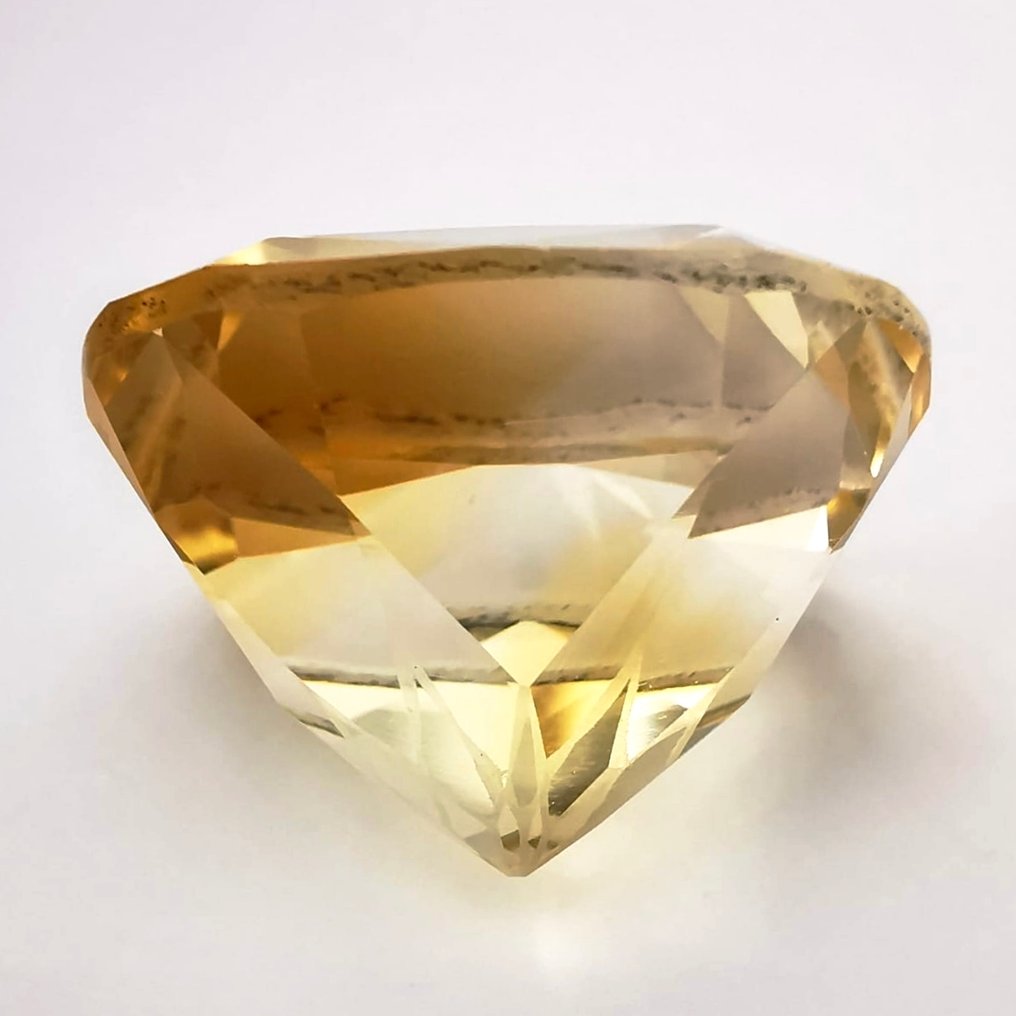 Ohne mindestpreis Citrin  - 51.08 ct - Antwerp Laboratory for Gemstone Testing (ALGT) - Blume geschnitten hellgelb #2.1