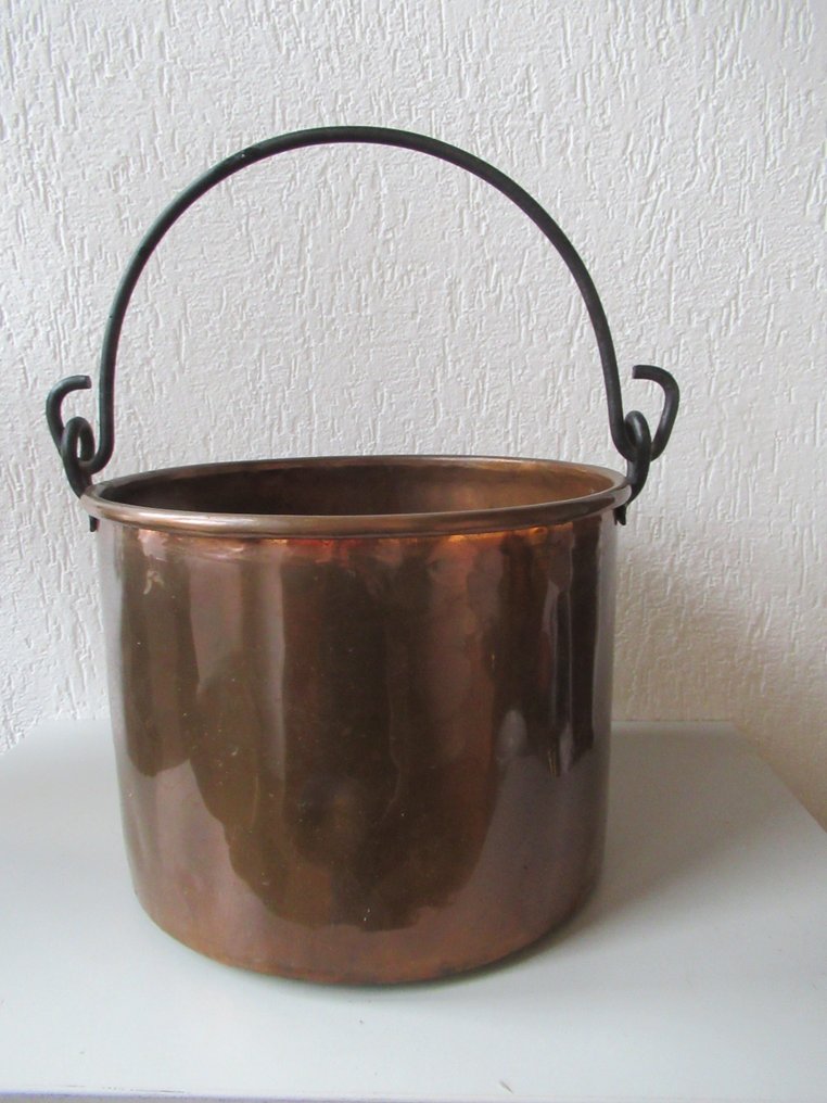Bucket - Red copper bucket boiler fireplace insert - Red copper #1.0