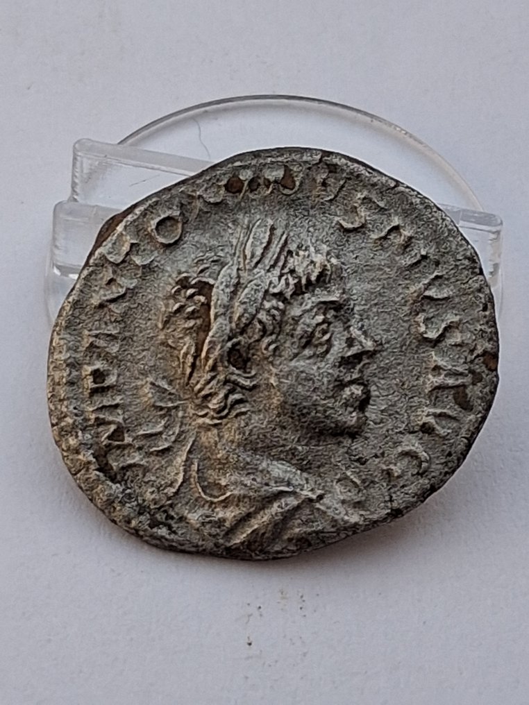 罗马帝国. 伊拉加巴卢斯 （公元 218-222）. Denarius Rome - Sol  (没有保留价) #3.2