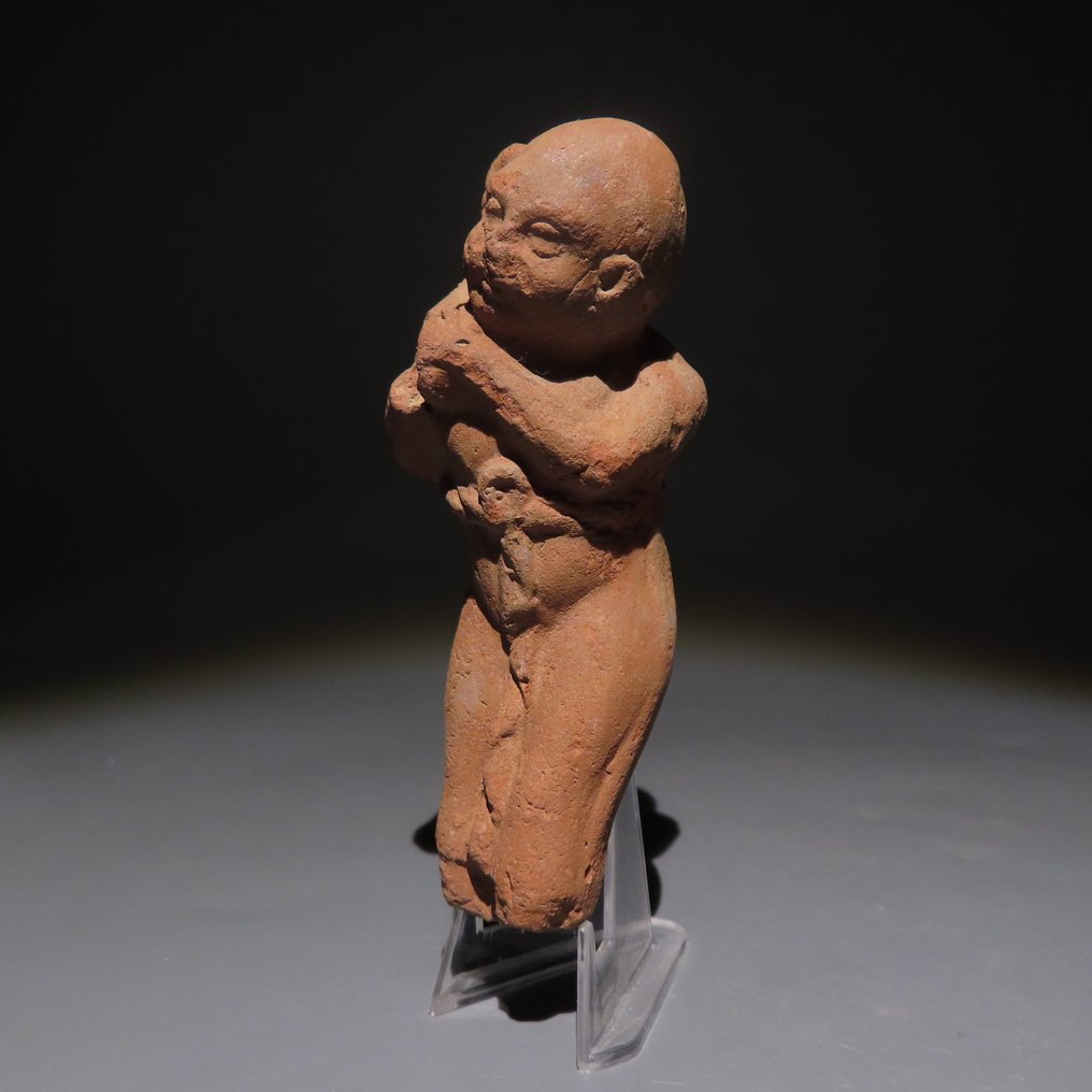 古埃及 Terracotta Hapocrates 神像。公元前3至1世纪。高8.5厘米。"Heritage Collection"。 #2.1