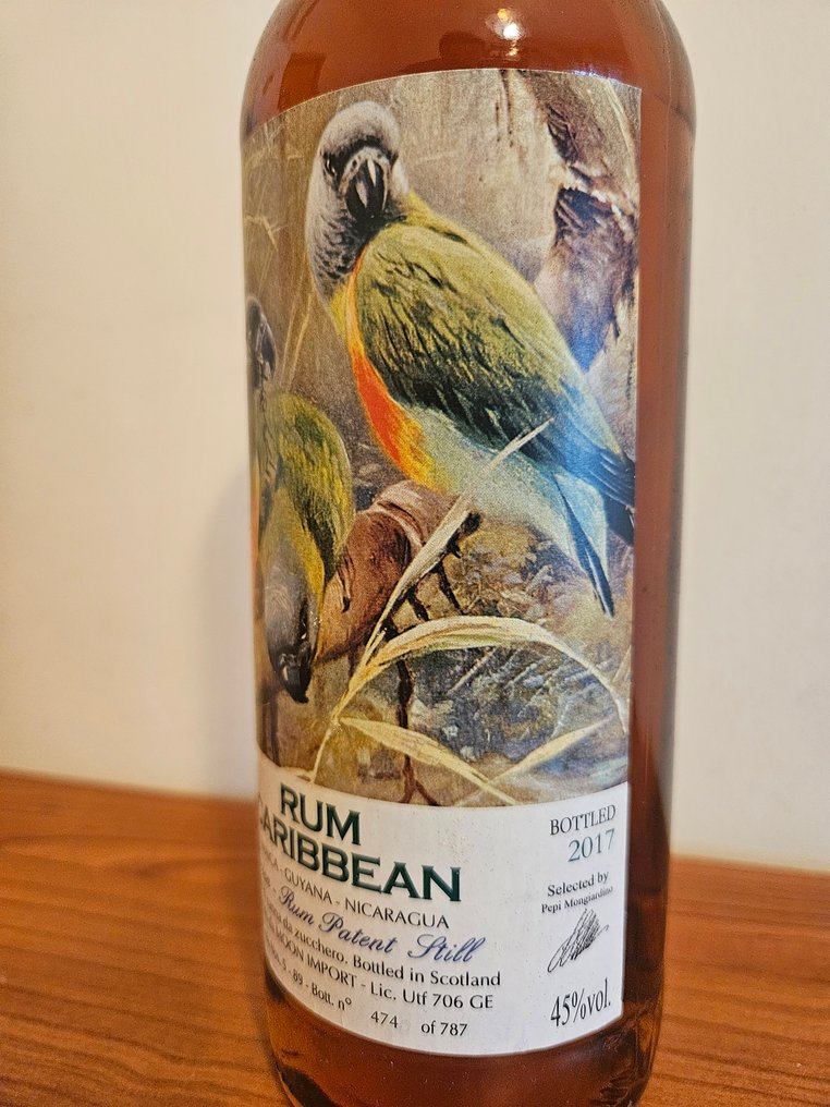 Rum Caribbean 2008 Moon Import   - b. 2017  - 70cl #3.2