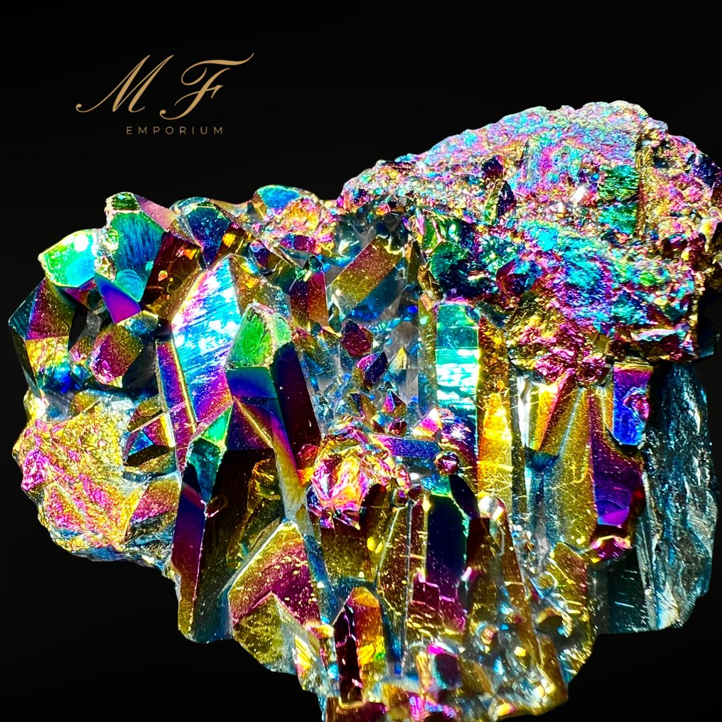 Φυσική δρούζα χαλαζία Aura Κρύσταλλοι - Ύψος: 90 mm - Πλάτος: 70 mm- 261 g - (1) #1.0