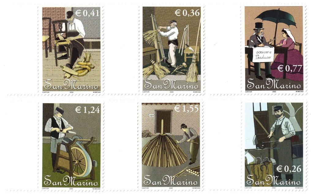 圣马力诺共和国和梵蒂冈城 2002/2011 - 彩票、邮票和小邮票册 #4.3