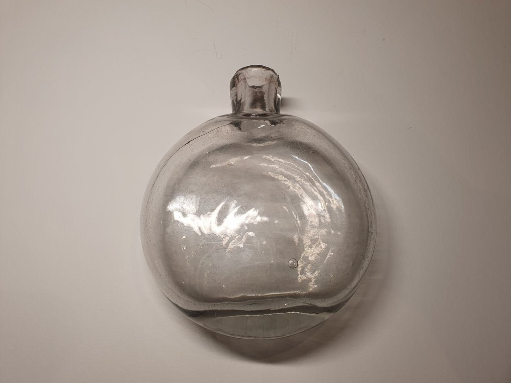 Flachmann - Glas - Antike Sattelflasche #1.0