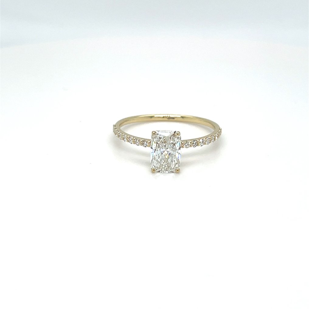 Ingen reservasjonspris - Ring - 14 karat Gull -  1.19ct. tw. Diamant (Lab-dyrket) - Diamant #1.0