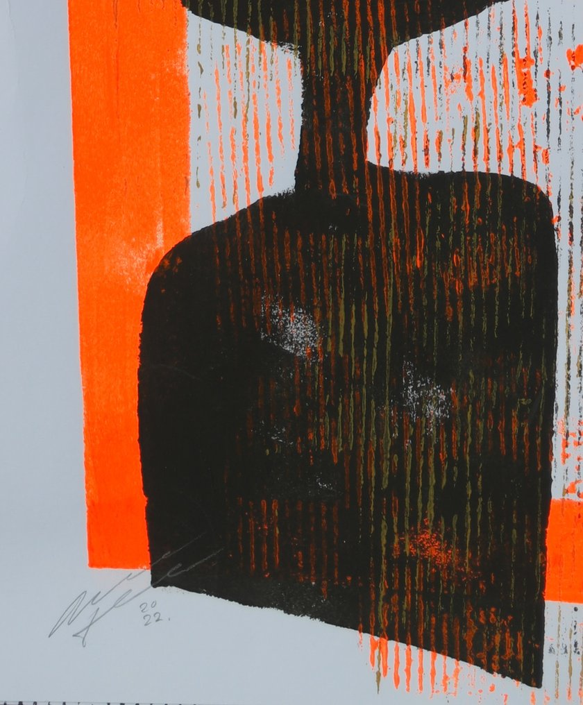 Ronald Hunter - Family portrait - neon orange #3.2