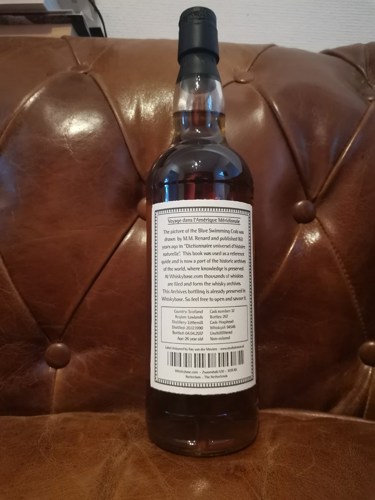Littlemill 1990 26 years old Cask no. 32 - One of 267 - Archives - b. 2017 - 700ml #2.1