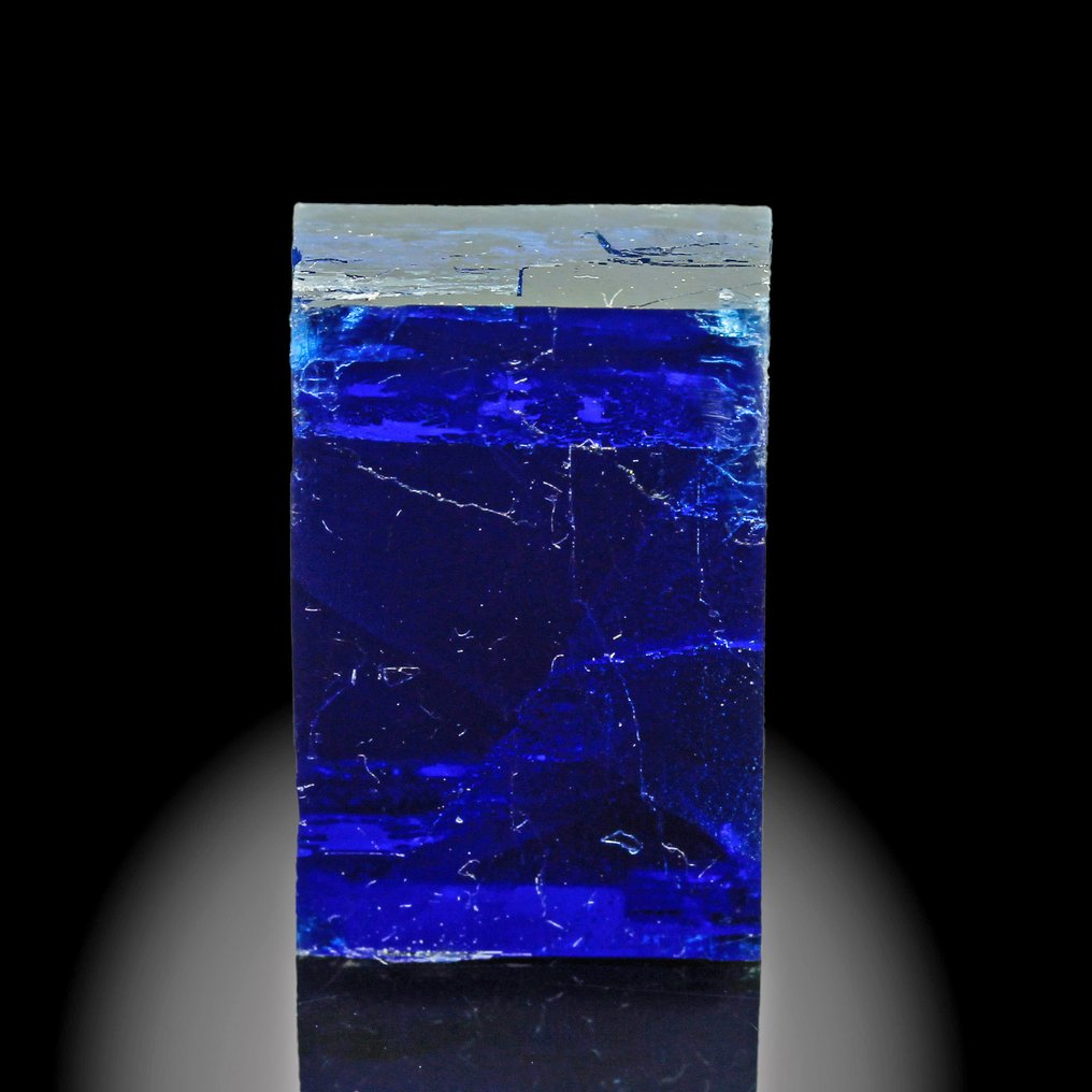 卓越的深蓝色海莱特水晶 水晶 - 高度: 1.9 cm - 闊度: 1.3 cm- 6 g #1.0