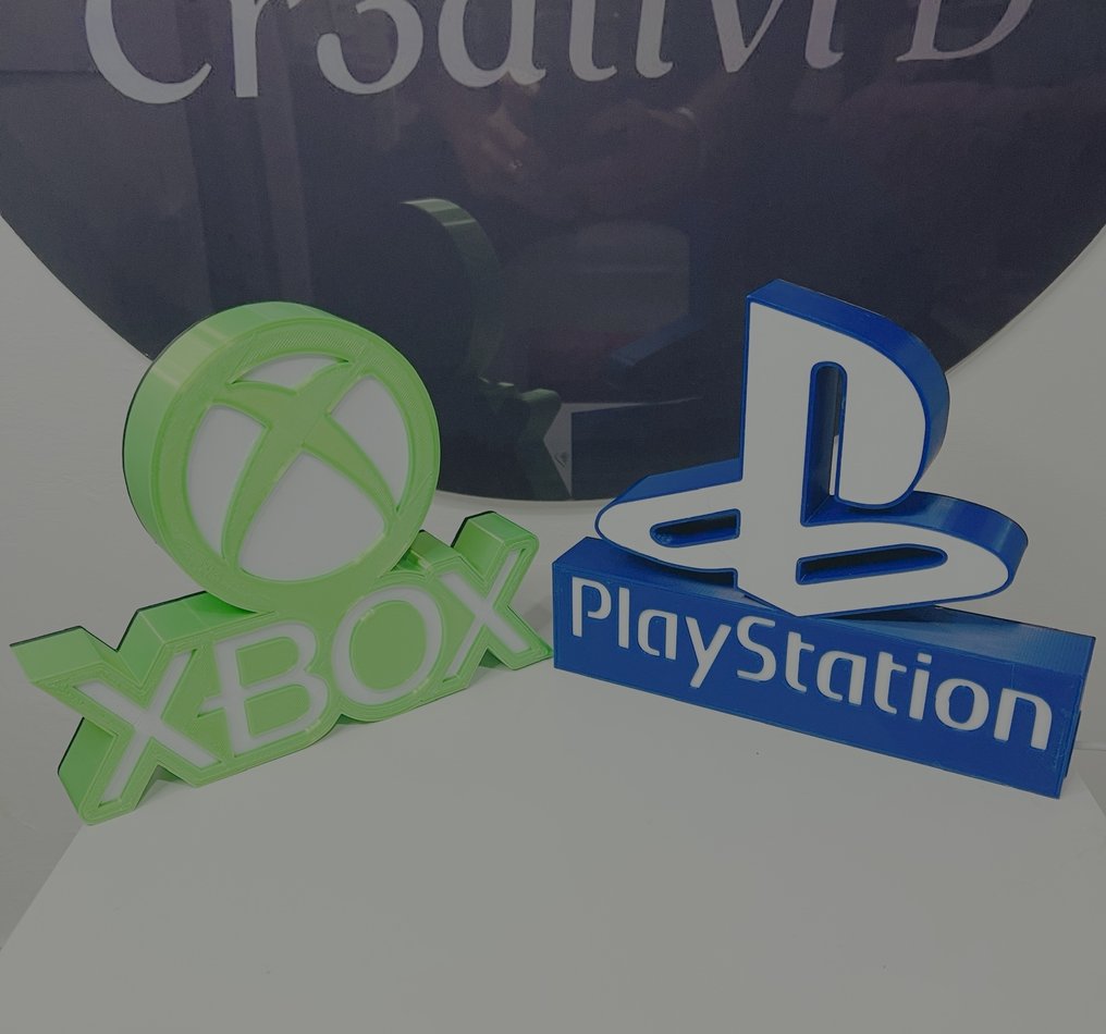 一套两件定制照明灯箱——复古游戏机图标——意大利制造 - Cr3ativid - 灯箱 (2) - 塑料 #3.2