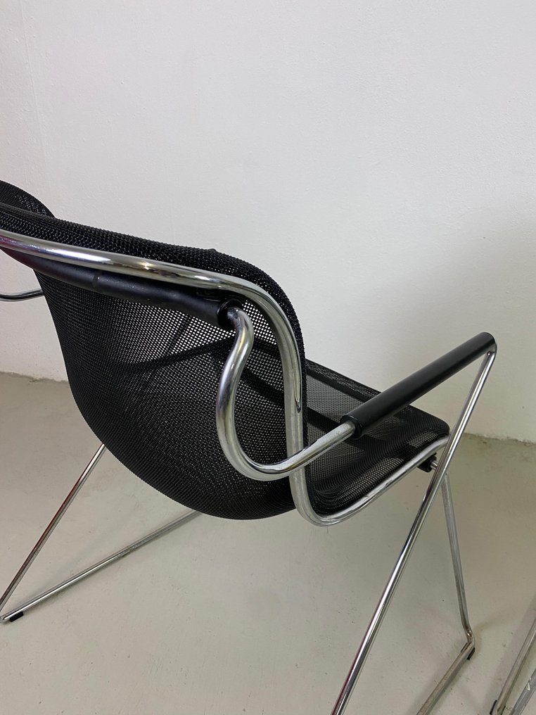 Anonima Castelli - Charles Pollock - Sedia (2) - Penelope - Acciaio, Poliuretano #2.1