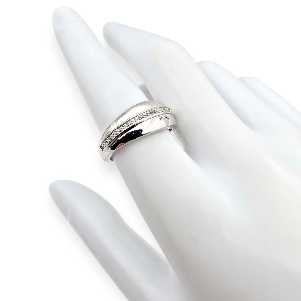 χωρίς τιμή ασφαλείας - Δαχτυλίδι Ασημί - Διαμάντι (Πιστοποιημένο) #4.3