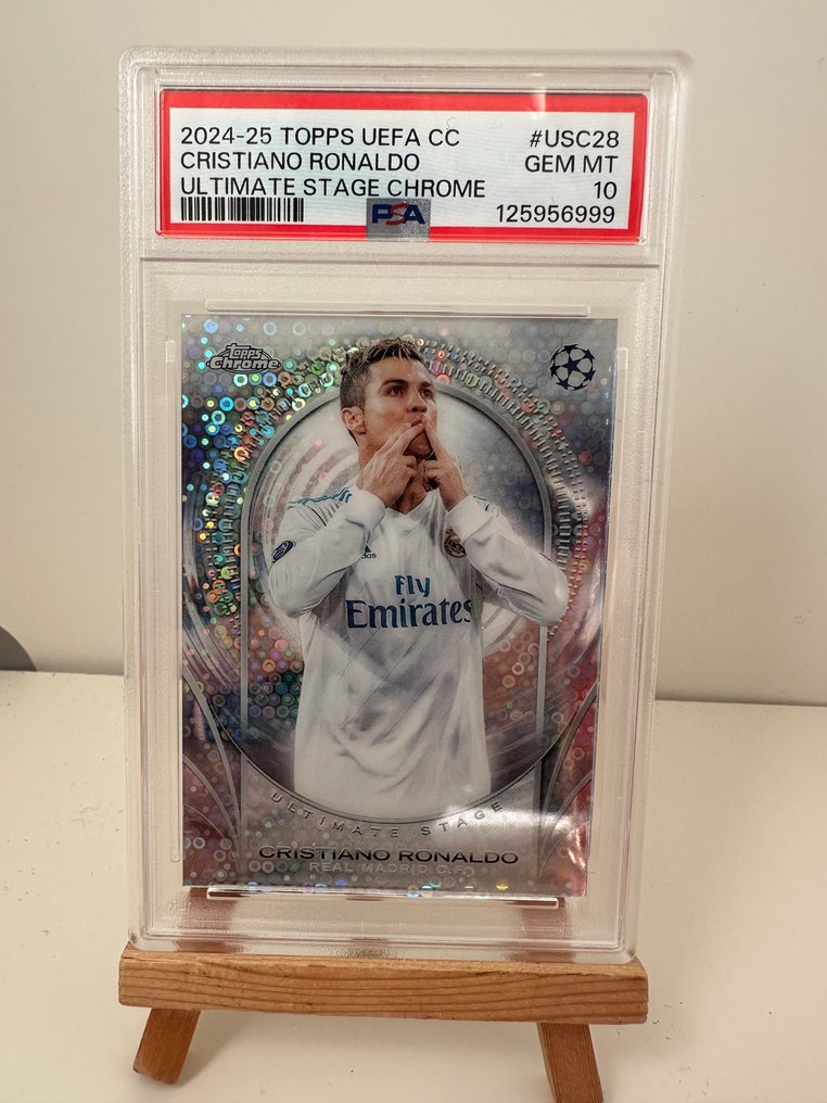 2024/25 Topps Chrome Cristiano Ronaldo #USC28 Parallel card, Foil - PSA 10 - 1 Graded card #1.0