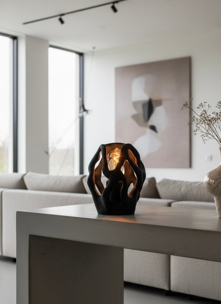 Cornu Design - 台灯 - CRN224-黑色 - 中国人民解放军 - 3D 打印 #1.0