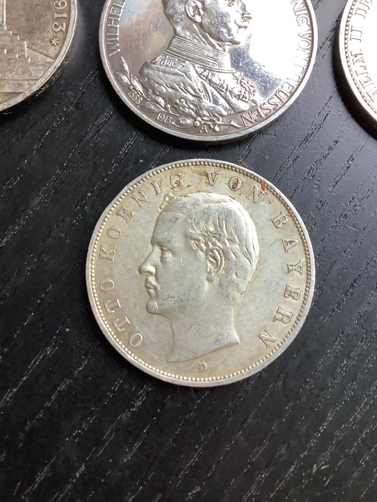 Germany, Empire Lot of 10 coins: 2 & 3 Mark 1904/1913  (No reserve price) #4.3