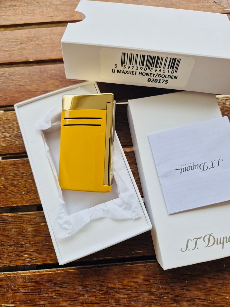 S.T. Dupont - Maxijet Honey/Golden - Ingen mindstepris - Lighter - Forsølvet #2.1