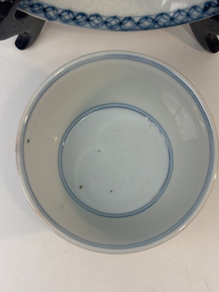 Csésze (2) - Tasse et soucoupe blanc bleu  Kangxi - Porcelán #3.2