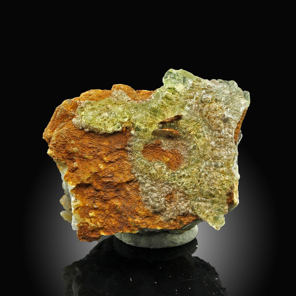 Υψηλής ποιότητας! UV ενεργό Όπάλιο Χαϊάτη. Κρύσταλλοι στη μήτρα - Ύψος: 3.2 cm - Πλάτος: 4.1 cm- 28.5 g #2.1