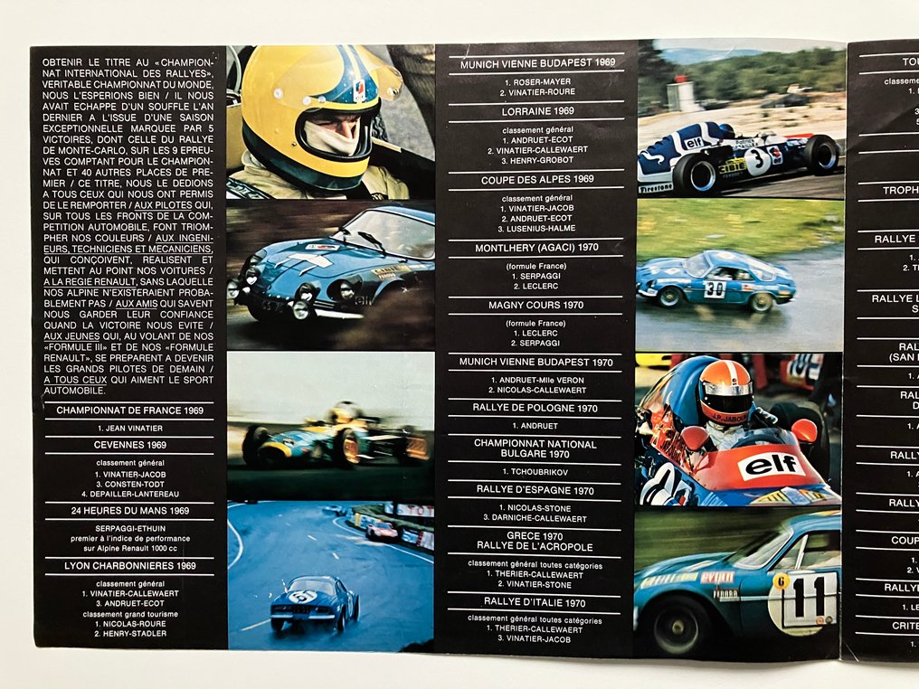 (FR) ALPINE-RENAULT A110 Berlinette brochures - 1969-75 #4.3