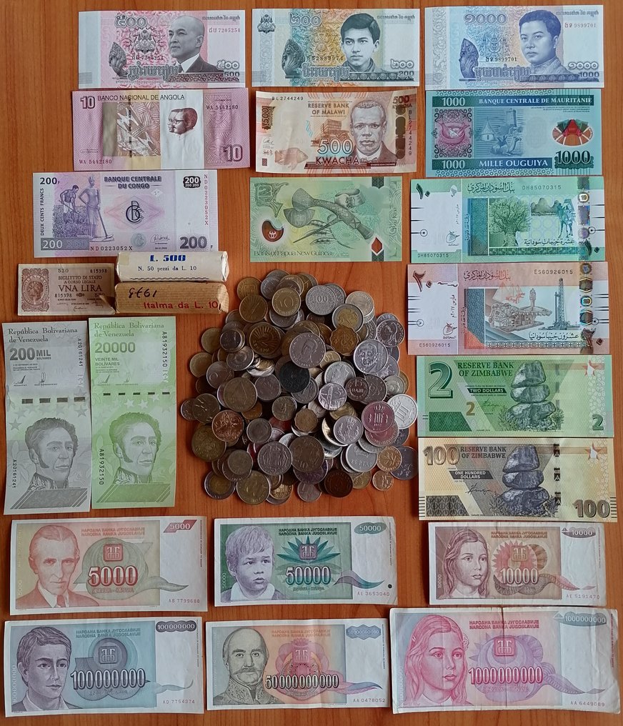 世界. Lot of Coins & Banknones..  (沒有保留價) #1.0