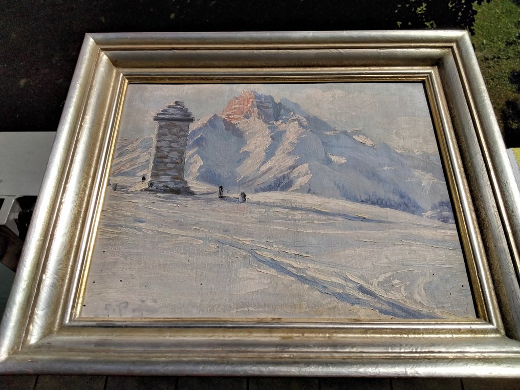 Guido Pini (XIX-XX) - Dolomiten im Schnee #2.1