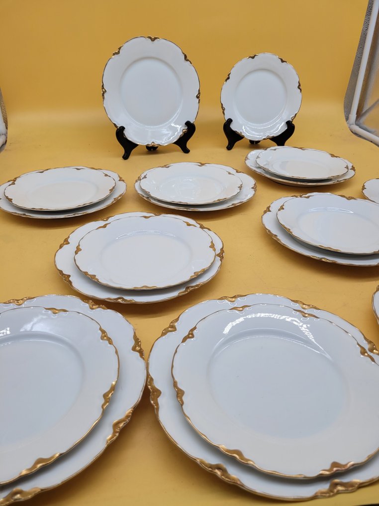 Hutschenreuther – Selb Bavaria – Speiseservice – Porzellan mit Goldrand - Dinner set (19) - Porcelain #4.3