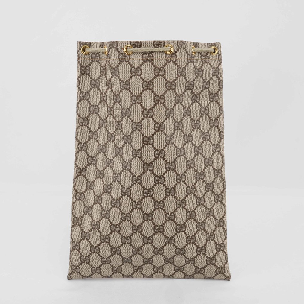 Gucci - Vintage Gucci GG Canvas Drawstring Bag – Brown/Beige - Handbag #3.2