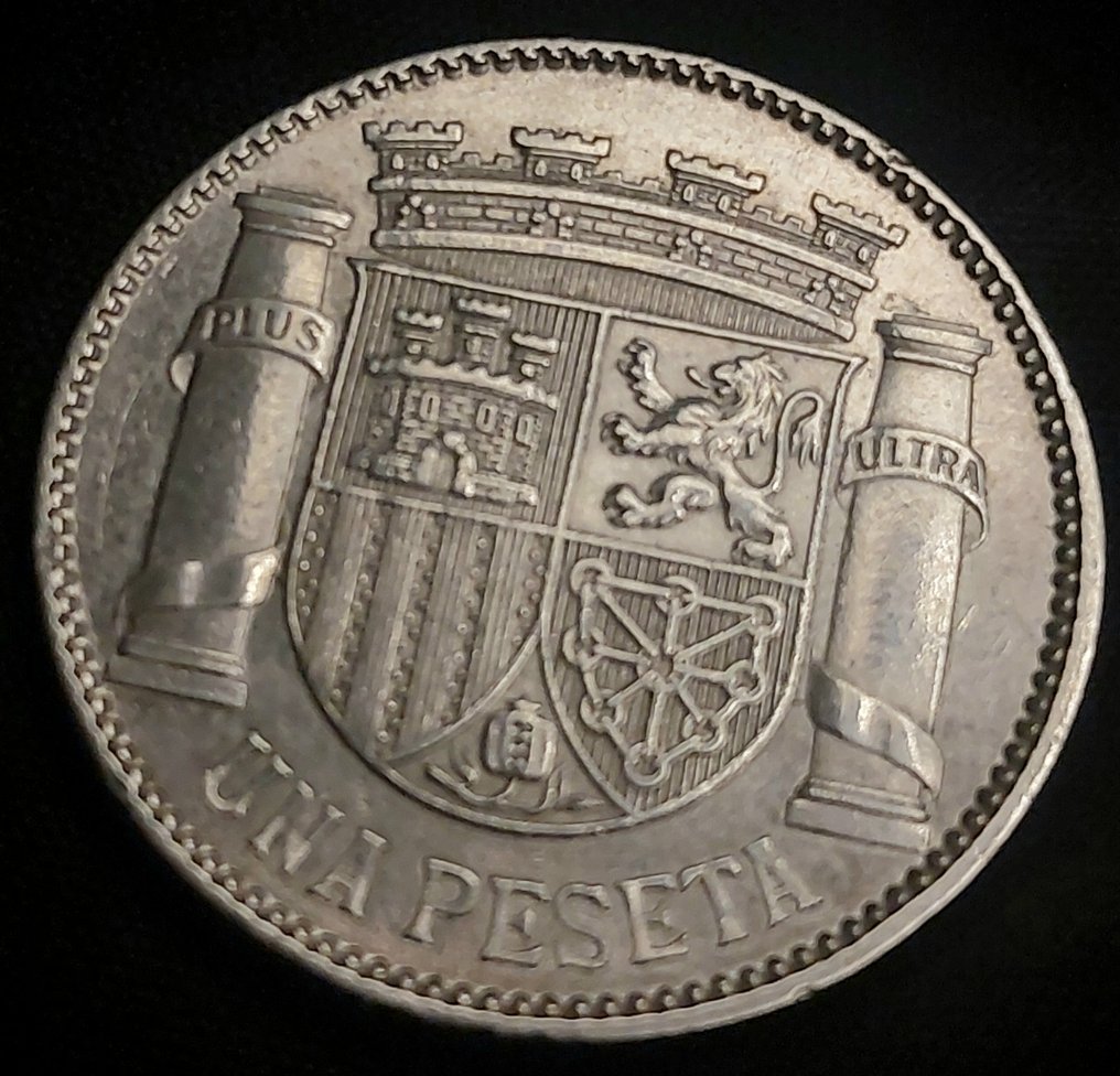 Spagna. 1 Peseta 1933*34 II República  (Senza prezzo di riserva) #3.2
