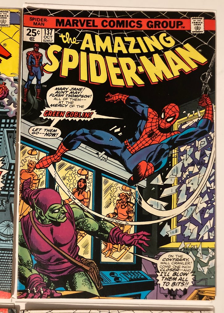 The Amazing Spider-Man #116 #136 #137 #138 #139 #164 #184 #221 #244 - 1st app of Harry Osborn as Green Goblin, Grizzly, White Dragon / 3rd app of Hobgoblin - 9 Comic - First edition - 1974/1983 #3.2