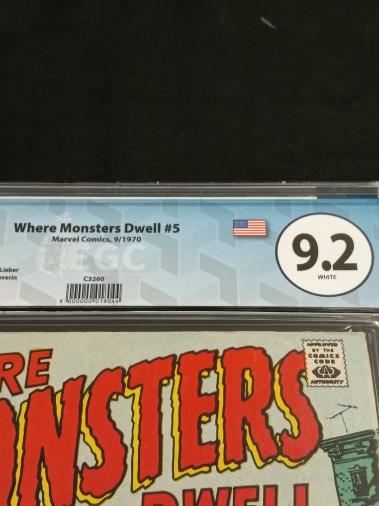 Where Monsters Dwell (Vol. 1) #5 - EGC 9.2 - The Return of Taboo! - 1 Graded comic - Prima edizione - 1970 #1.0