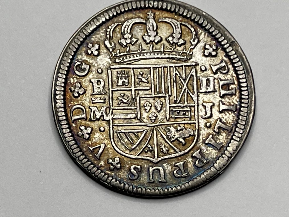 Ισπανία. Felipe V. 2 Reales 1719. Felipe V. Madrid. J. 2 reales. #4.3